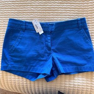 J. Crew Cobalt Blue Cotton Chino Shorts